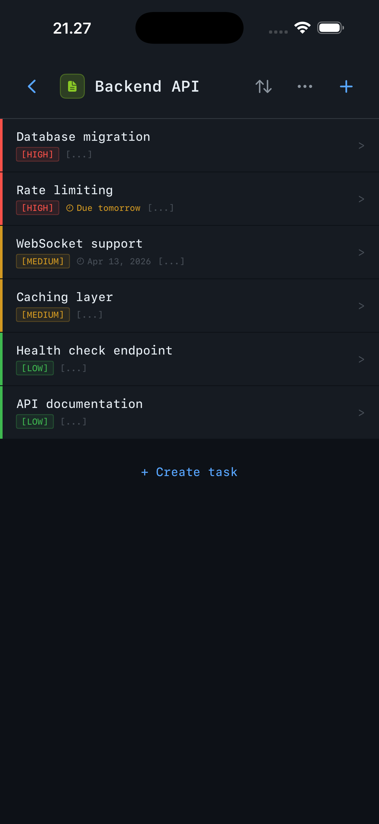 FixList skærmfoto 2